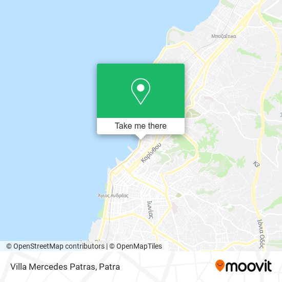 Villa Mercedes Patras map