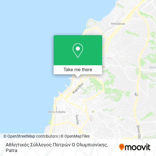 Αθλητικός Σύλλογος Πατρών Ο Ολυμπιονίκης map