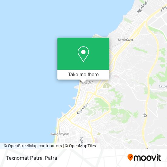 Texnomat Patra map