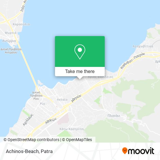 Achinos-Beach map