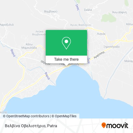 Βελβίνα Οβελιστήριο map