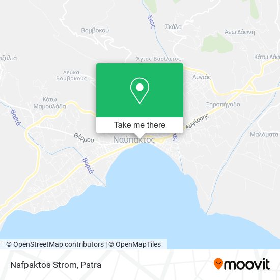 Nafpaktos Strom map