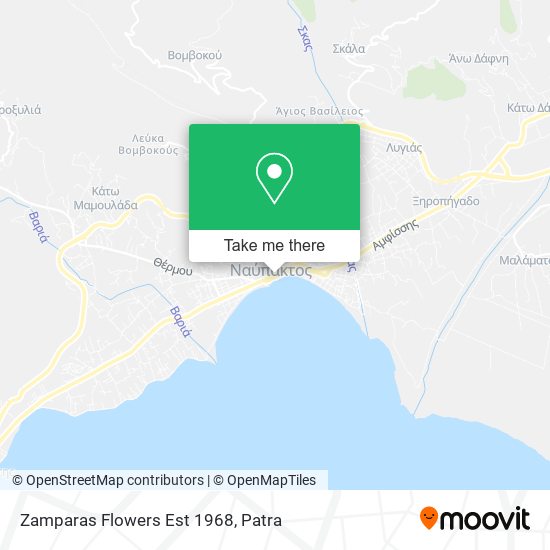 Zamparas Flowers Est 1968 map