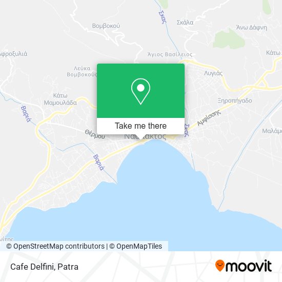 Cafe Delfini map