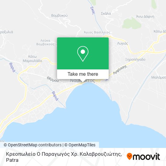 Κρεοπωλείο Ο Παραγωγός Χρ. Καλαβρουζιώτης map