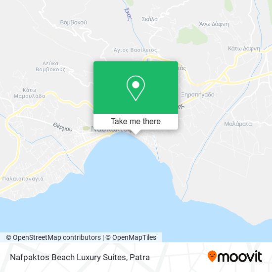 Nafpaktos Beach Luxury Suites map