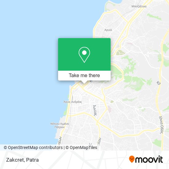 Zakcret map