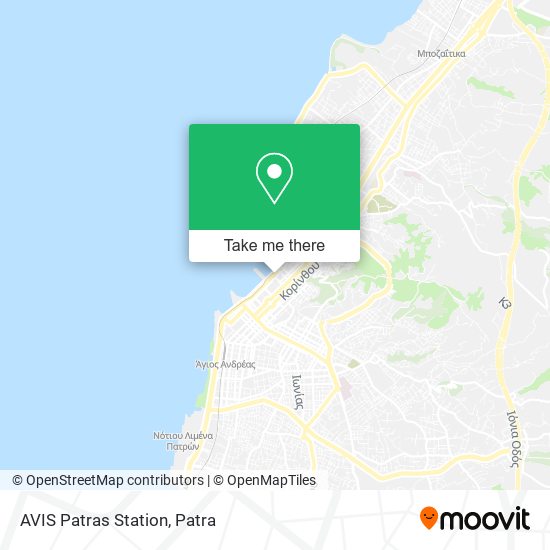 AVIS Patras Station map