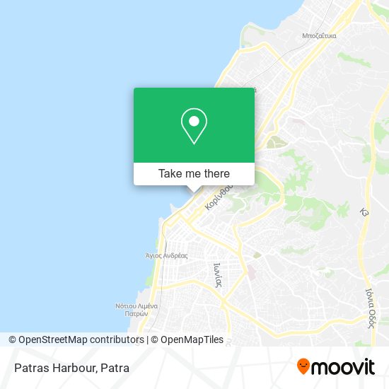 Patras Harbour map