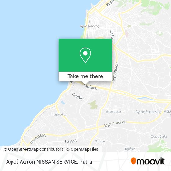 Αφοί Λάτση NISSAN SERVICE map