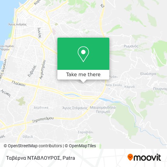 Ταβέρνα ΝΤΑΒΛΟΥΡΟΣ map