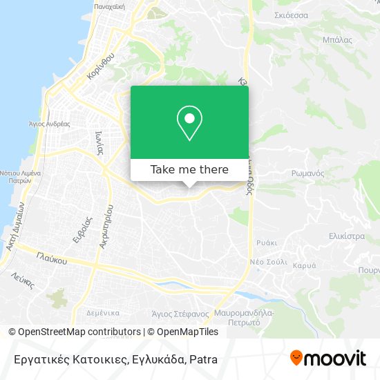 Εργατικές Κατοικιες, Εγλυκάδα map