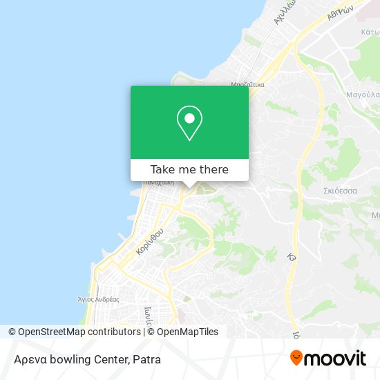 Αρενα bowling Center map