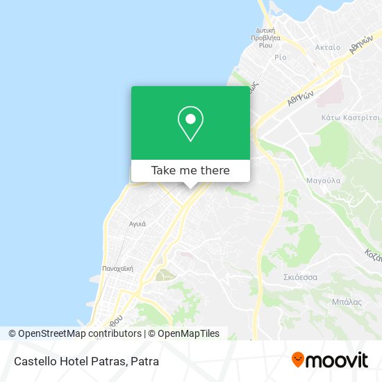 Castello Hotel Patras map