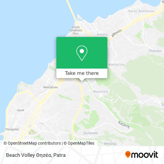 Beach Volley Θησέα map