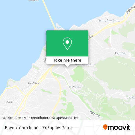 Εργαστήριο Ιωσήφ Σολομών map