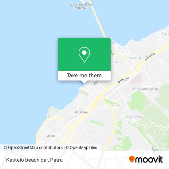 Kastelo beach bar map