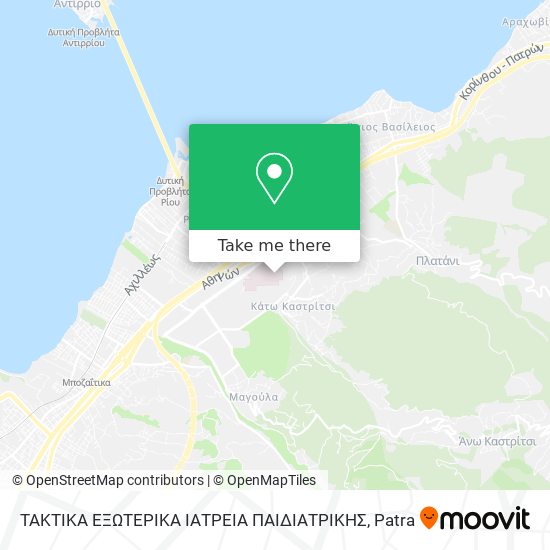 ΤΑΚΤΙΚΑ ΕΞΩΤΕΡΙΚΑ ΙΑΤΡΕΙΑ ΠΑΙΔΙΑΤΡΙΚΗΣ map