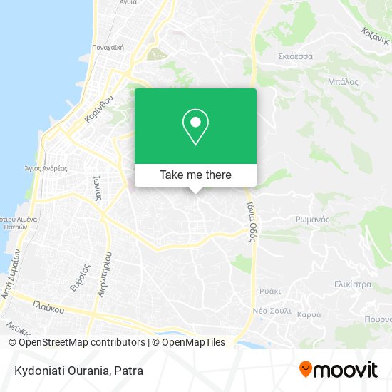 Kydoniati Ourania map