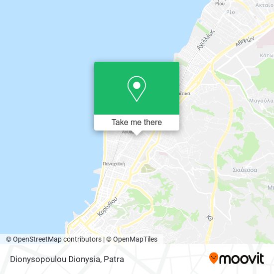 Dionysopoulou Dionysia map