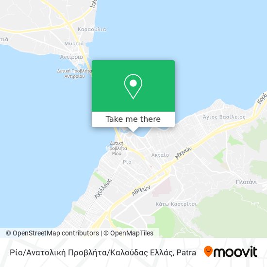 Ρίο / Ανατολική Προβλήτα / Καλούδας Ελλάς map