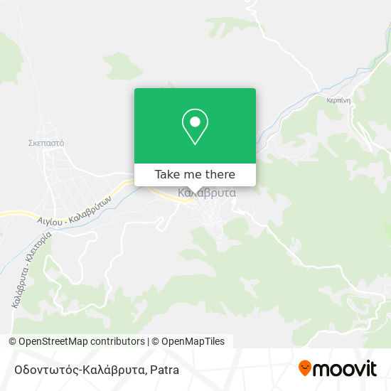 Οδοντωτός-Καλάβρυτα map