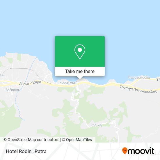 Hotel Rodini map