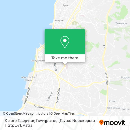 Κτίριο Γεώργιος Γεννηματάς (Γενικό Νοσοκομείο Πατρών) map