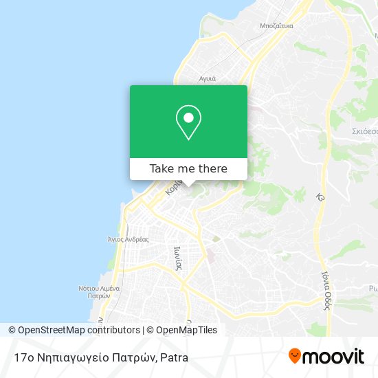 17ο Νηπιαγωγείο Πατρών map