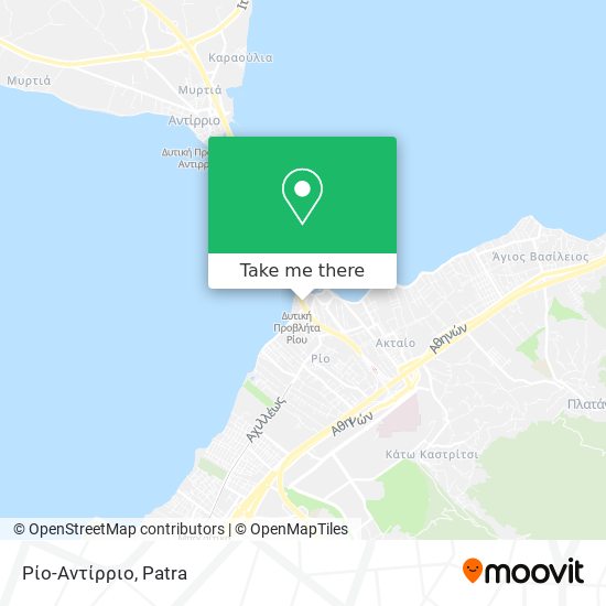 Ρίο-Αντίρριο map