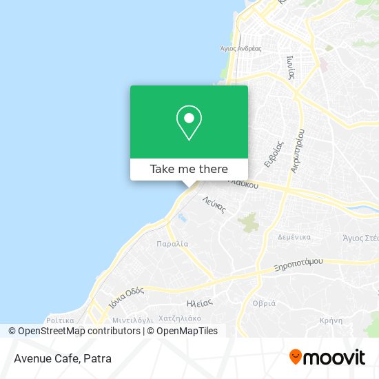Avenue Cafe map