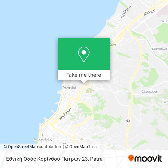 Εθνική Οδός Κορίνθου-Πατρών 23 map
