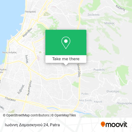 Ιωάννη Δαμασκηνού 24 map