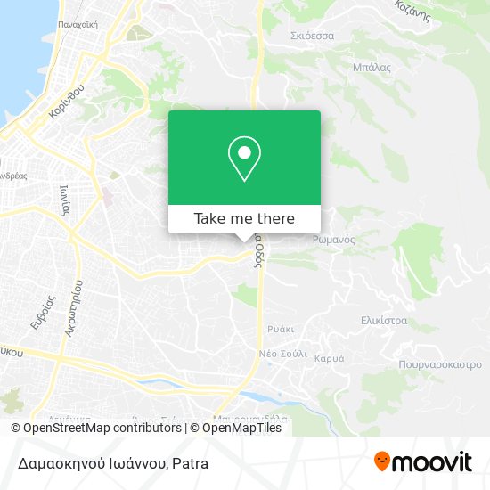 Δαμασκηνού Ιωάννου map