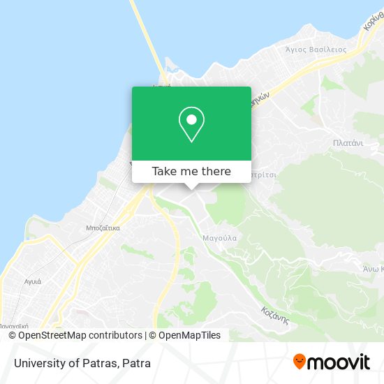 University of Patras map