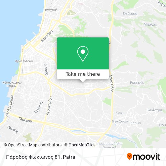 Πάροδος Φωκίωνος 81 map