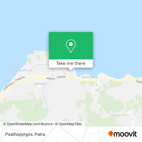 Psathopyrgos map
