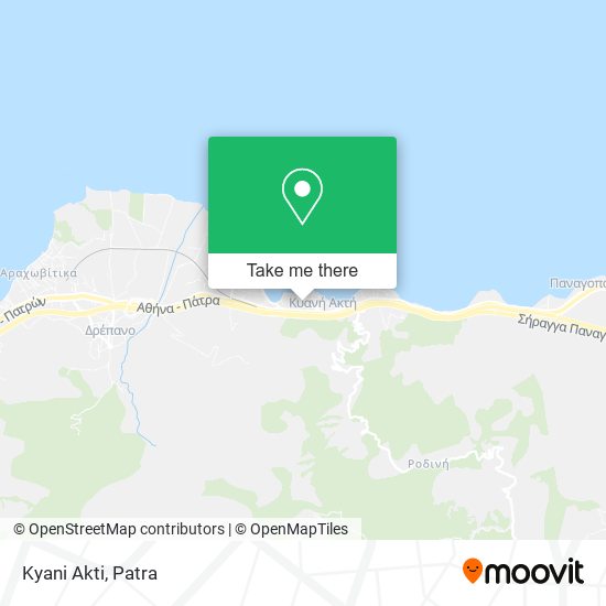 Kyani Akti map