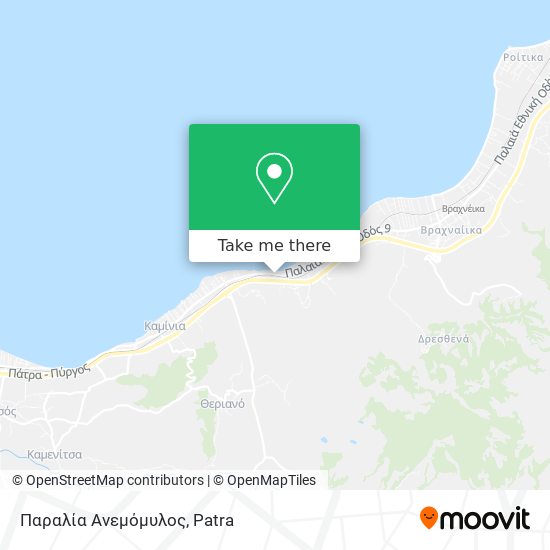 Παραλία Ανεμόμυλος map