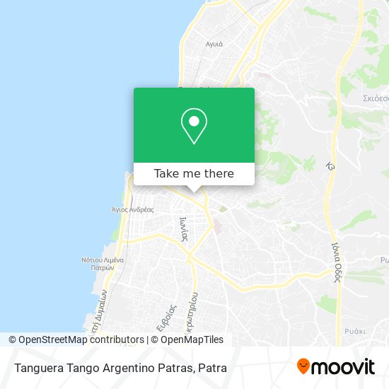 Tanguera Tango Argentino Patras map