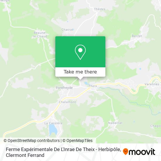 Ferme Expérimentale De L'Inrae De Theix - Herbipôle map