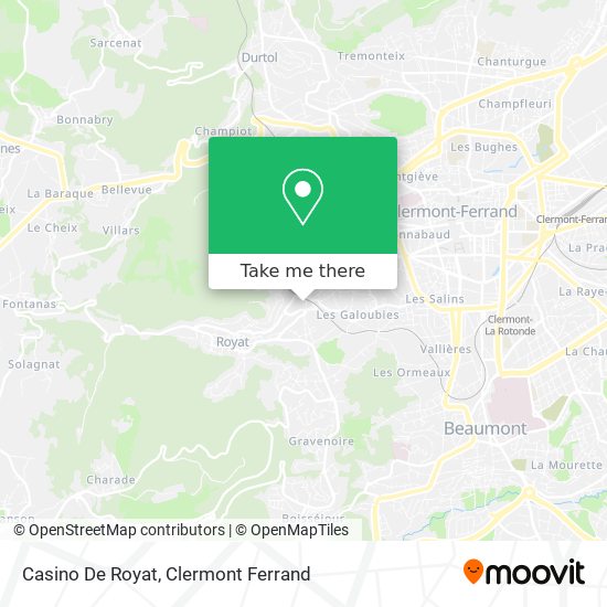 Casino De Royat map
