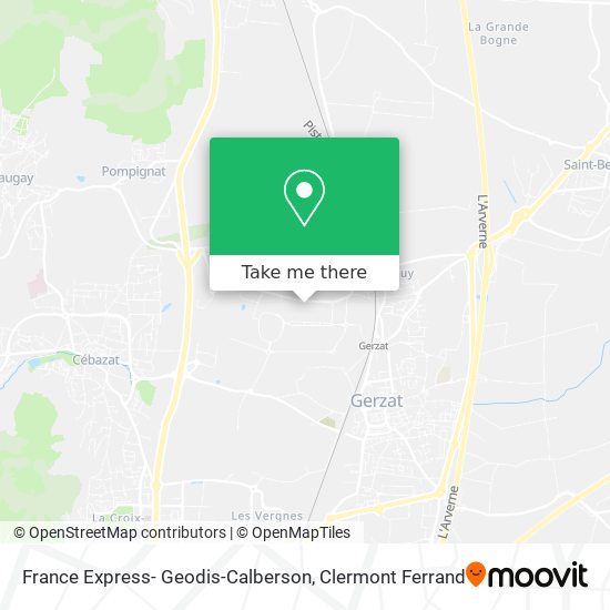 France Express- Geodis-Calberson map