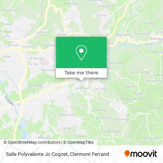 Salle Polyvalente Jo Cognet map