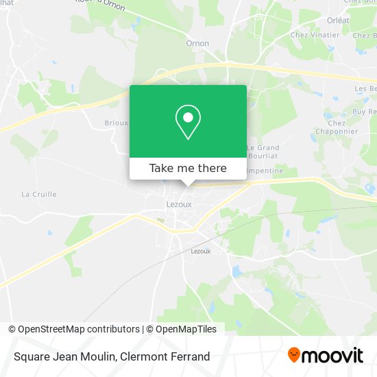 Square Jean Moulin map