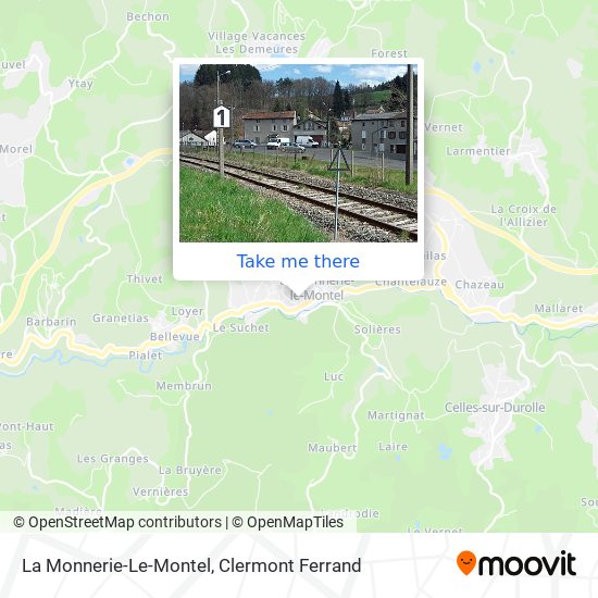 La Monnerie-Le-Montel map