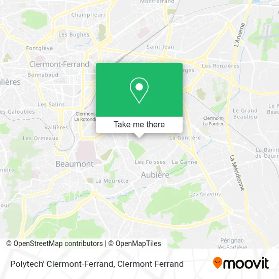 Polytech' Clermont-Ferrand map