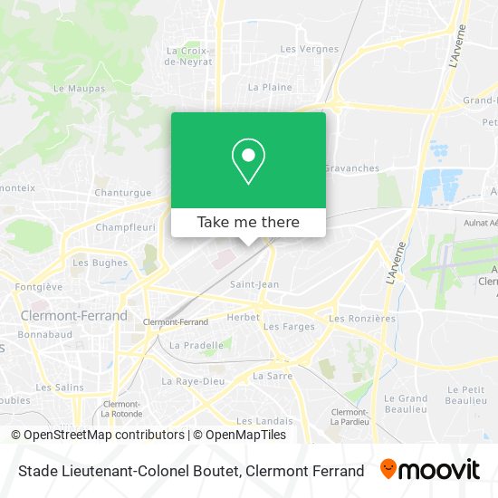 Stade Lieutenant-Colonel Boutet map