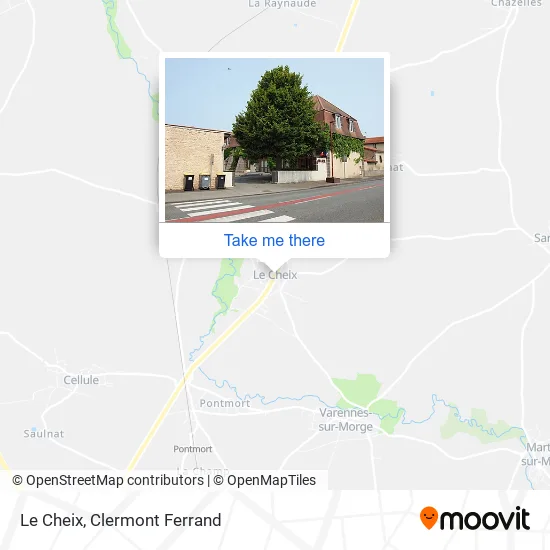 Le Cheix map