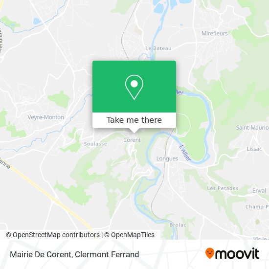 Mairie De Corent map